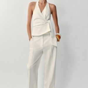 Knot Halter Waistcoat Top